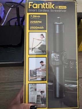 Fanttik Smart Cordless Screwdriver - Yellow & Black Packaging